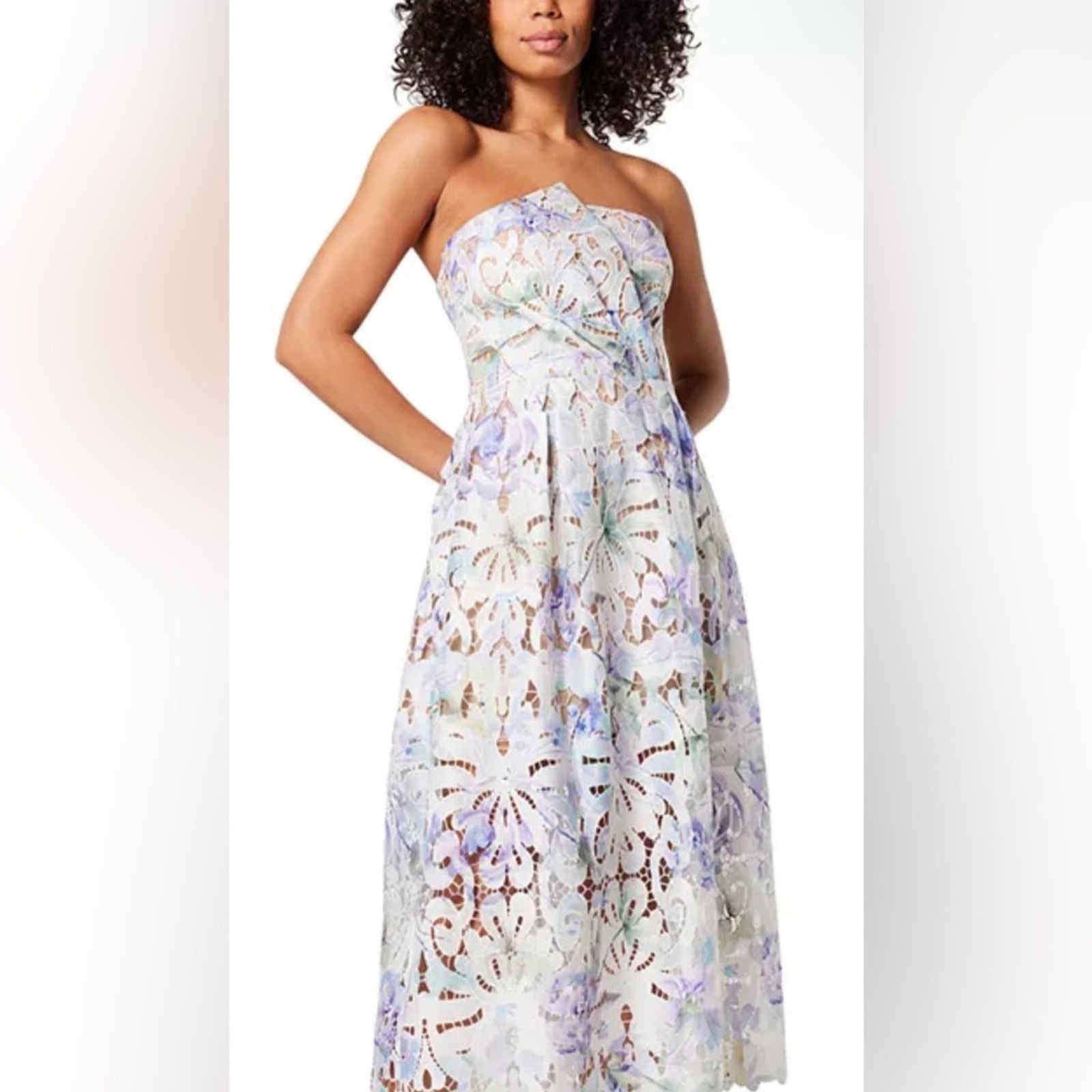 Elliatt Madrid Strapless Lace Dress Small Nwt